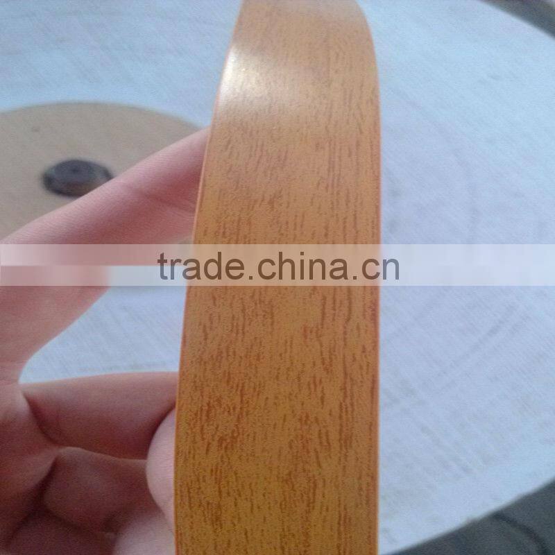 China wood grain pvc edge banding