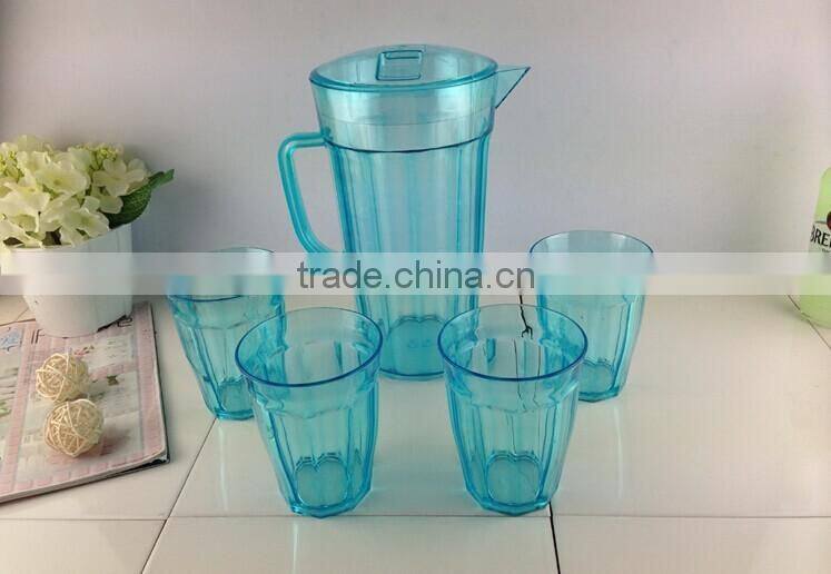 plastic acrylic water pitchers with handle and cups glass look like