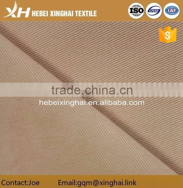 Supply high quality twill style polyester cotton bleached pocket fabric