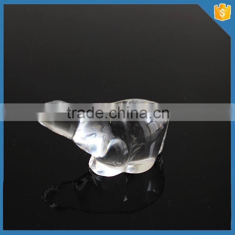 Glass animal polar bear figurines