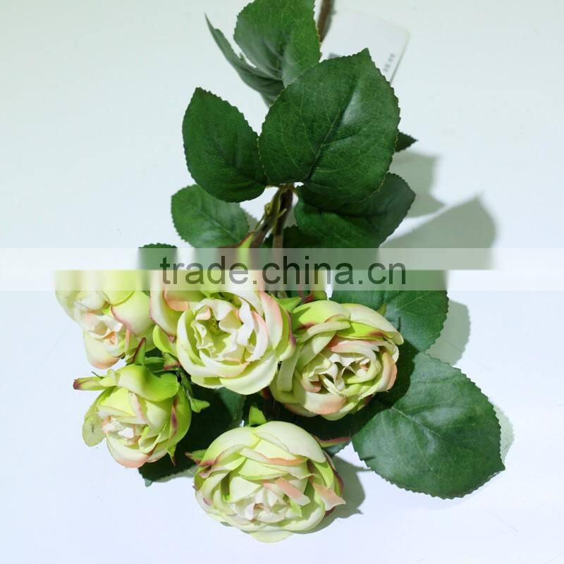wholesale real touch rose weddings decoration artificial flowers three heads