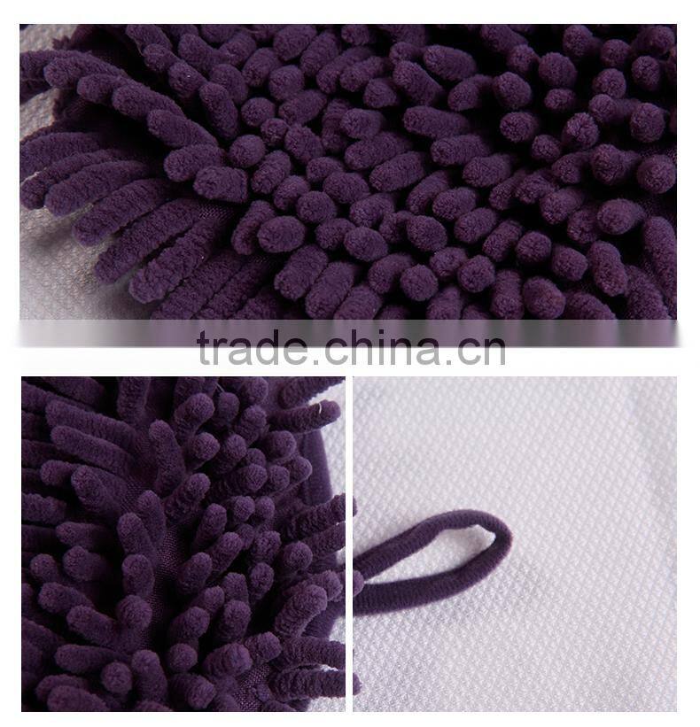 Motorcycle cleaning Microfiber wash gloves,car cleaning,microfiber chenille glove