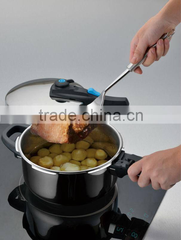 5L Aluminium Polished Explosion-Proof Stove Top Pressure Cooker With Glass Lid&Steamer Russia