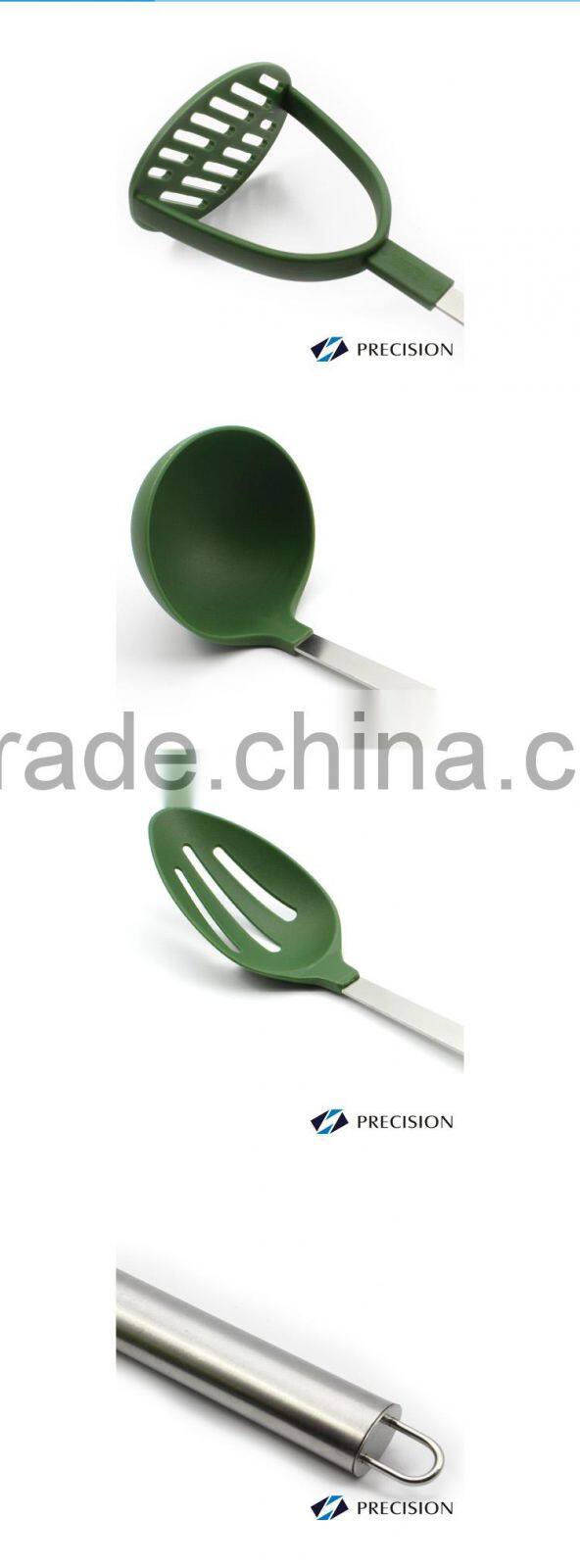 Silicone Kitchen Utensil Set with Stainless Steel Handle