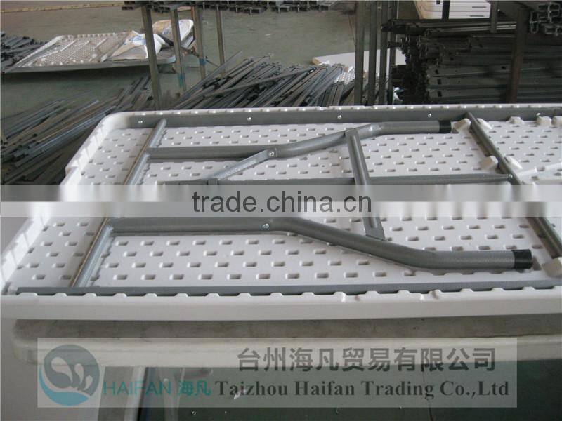 adjustable plastic 8 seater dining table/240cm high quality folding dining table