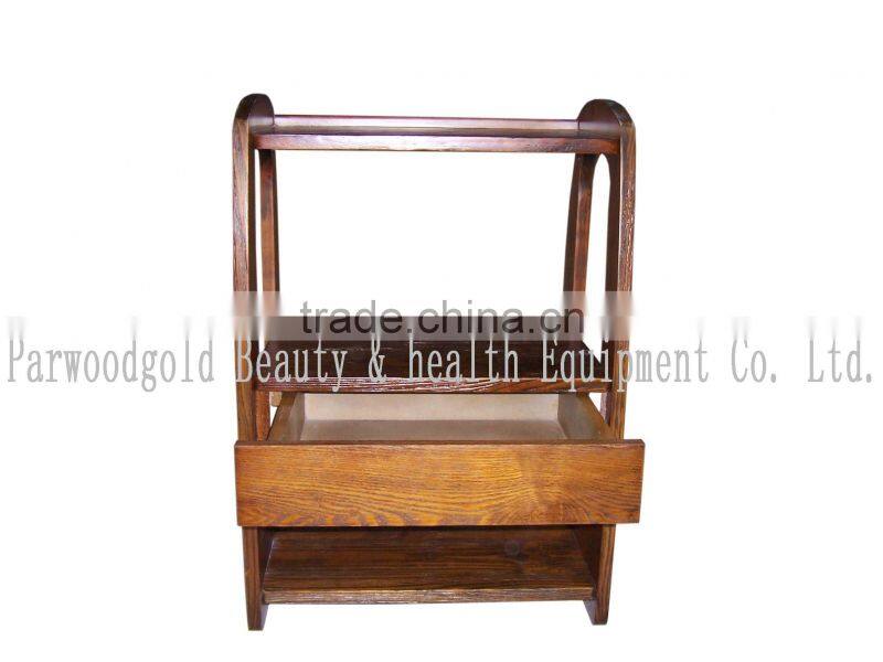 2016 Christmas Hot Sale Wooden Mobile Beauty Trolley