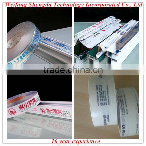 transparent self adhesive film for PVC/PC/PET sheet