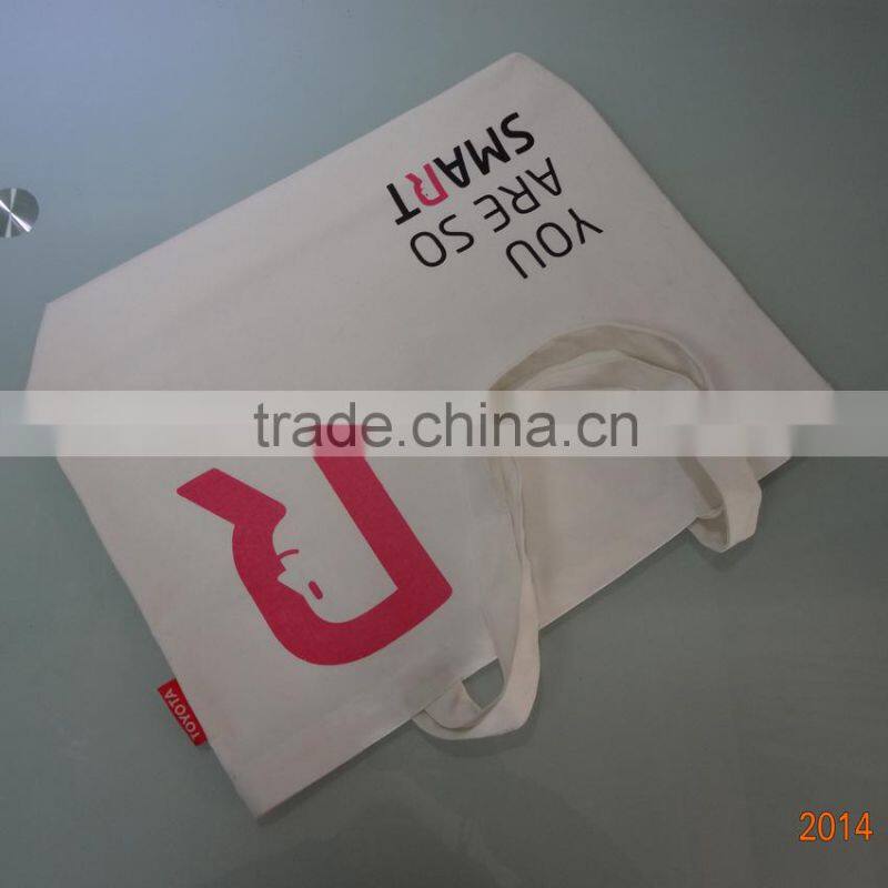 Foldable cotton linen custom wholesale printed shopping bags