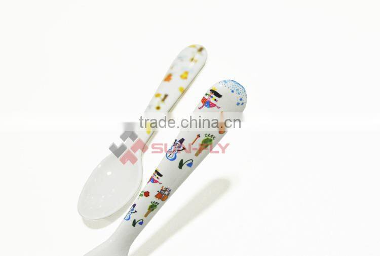 SUN-FLY OEM New plastic Custom printed kids dinnerware Spoon