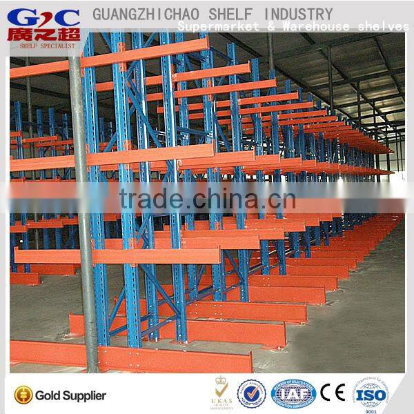 factory warehouse double side heavy duty cantilever rack