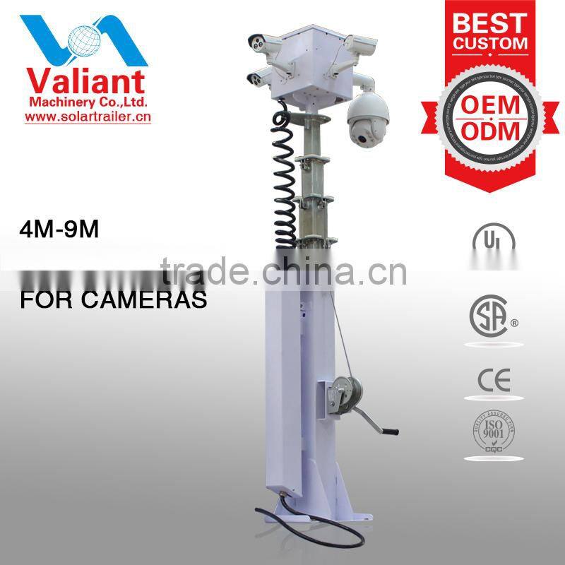 Mobile Telecommunication Tower and Telescopic Antenna Mast