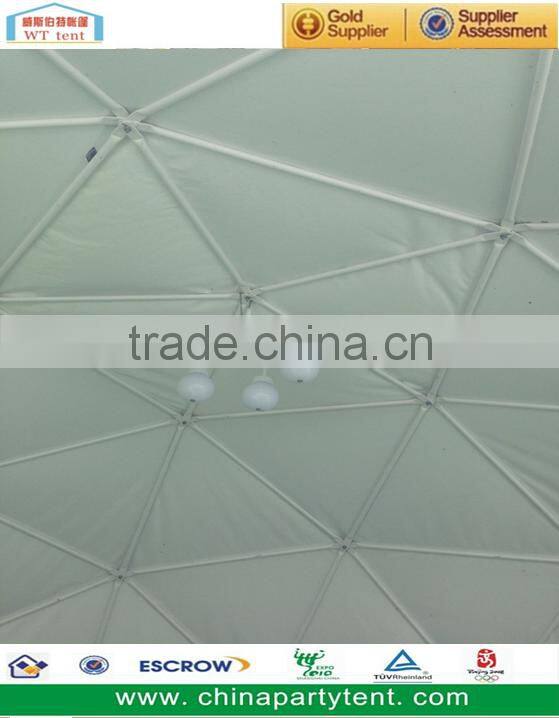 2016 Steel frame geodesic dome tent for party wedding