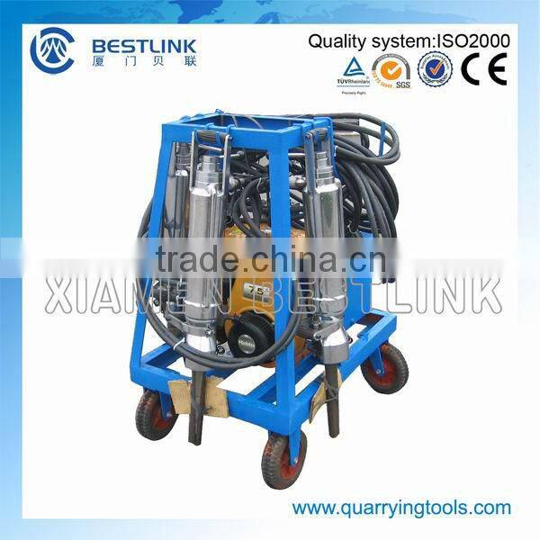 Pneumatic driven hydraulic concrete&rock splitter