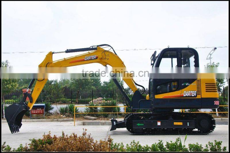 6 Ton China Made Brand New Small Excavator with Steel Crawler, CE / ISO Certificate, CT65-8A , CT65-8B