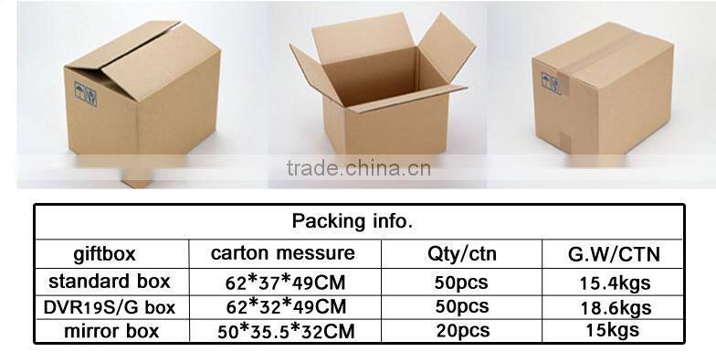 Dual camera loop recording Rear camear GPS tracking plotter motion detect G-sensor car DVR