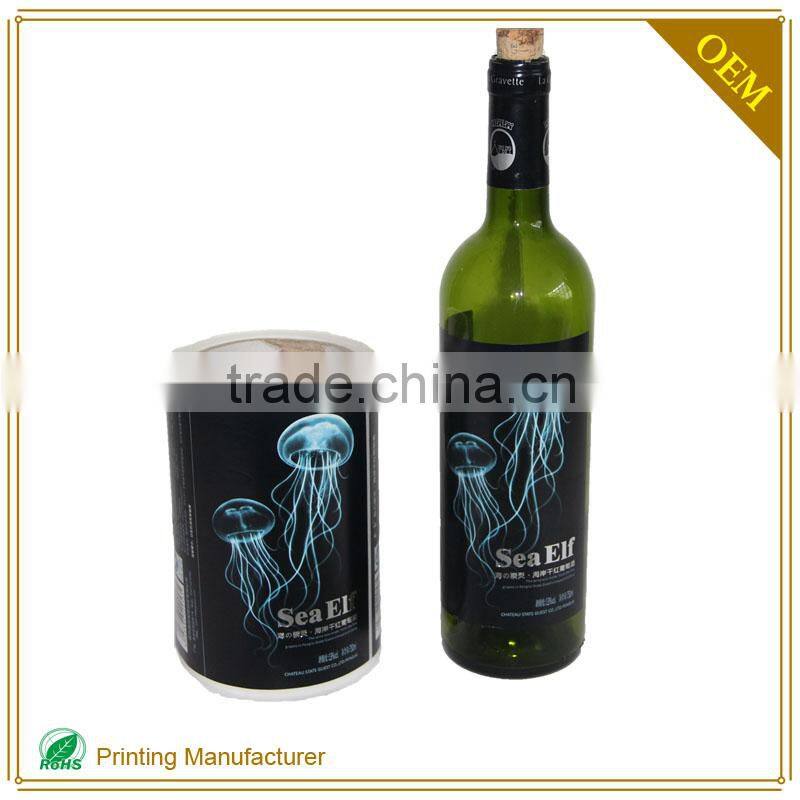 White Self Adhesive Custom Wine Bottle Label Printing Printer