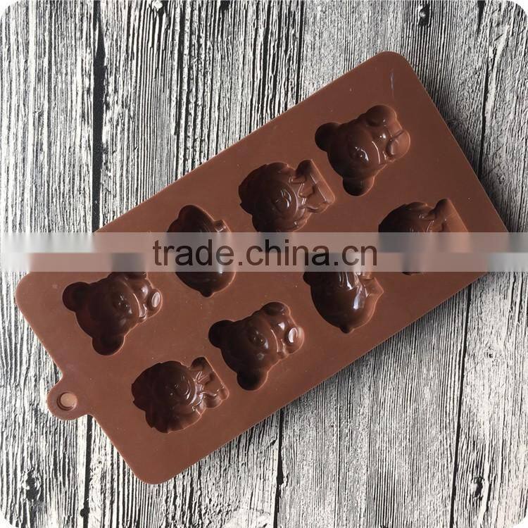 FDA LFGB fashion Food Grade silicone cake mold animal shape