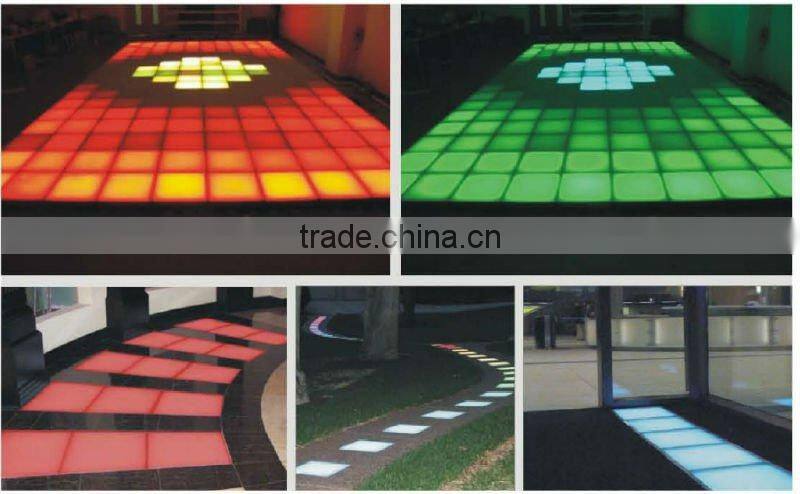 DMX full color led dance floor light