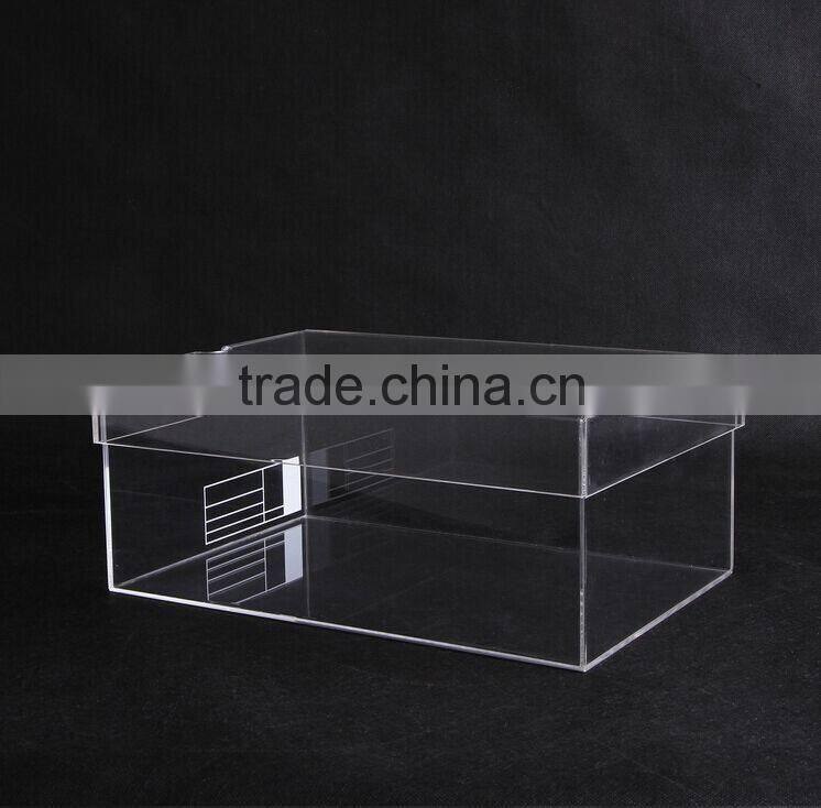 best selling good quality high clear acrylic shoe display box