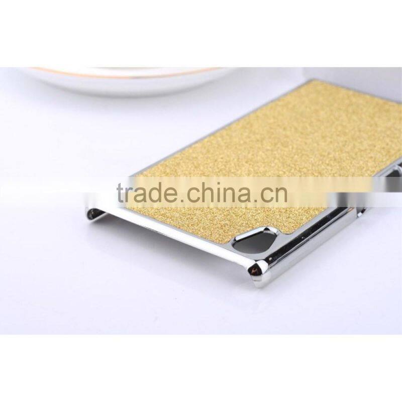 Glittery Powder Leather Plated PC Case for Sony Xperia Z4, PC Case for Sony Xperia Z4,Case for Xperia Z4