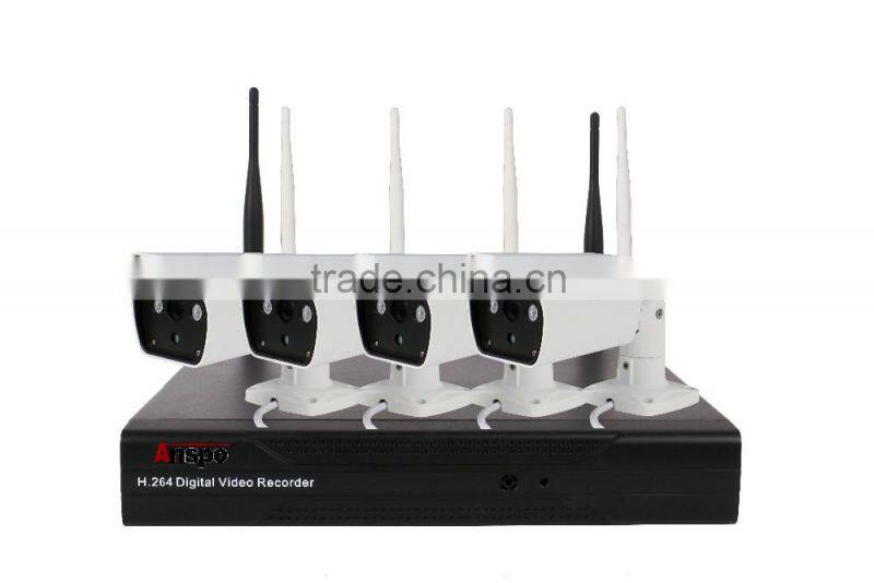 4CH Channel Security WiFi NVR kit 720P Network IR High Definition Wireless