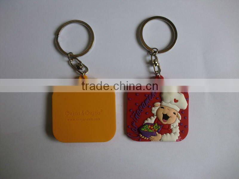 Promotional 3D soft rubber keychain