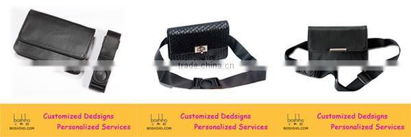 Customized designs in stock waist bags for sales lady