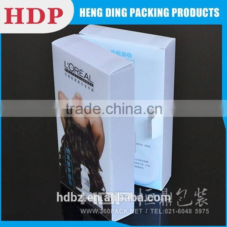 customized hot selling shampoo packaging box