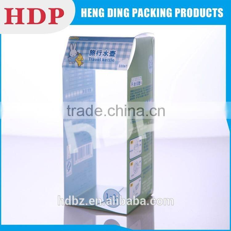 new design clear printing pvc pet pp packaging box