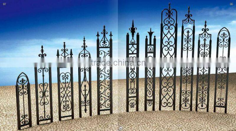 Cheap rustproof decorative wrought iron fence designs
