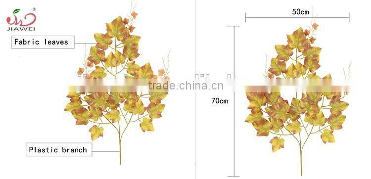 China high quality factory wholesale fabric decorative artificial hot grape branches and leaf