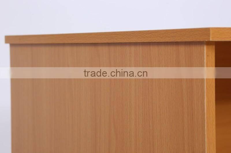 High Quality PB/MDF Computer Table With Bookcase And Drawers Cabinet