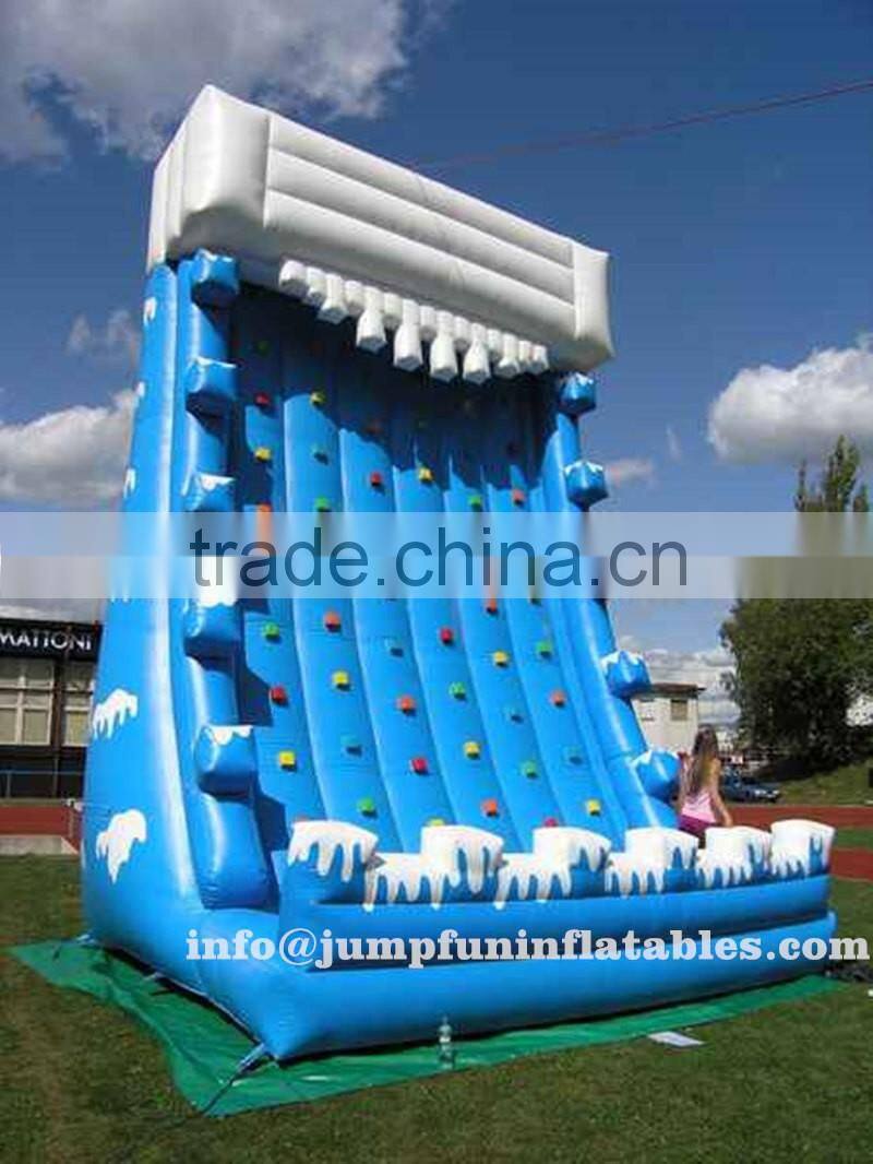 2016 Exciting Inflatable rock climbing wall Game for Adult and Children