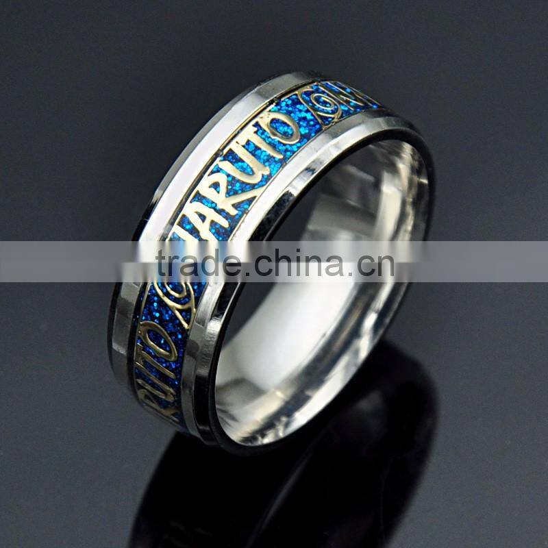 Hot Selling Stainless Steel Silver Latest Wedding Ring Designs Shiny Unisex Jewelry