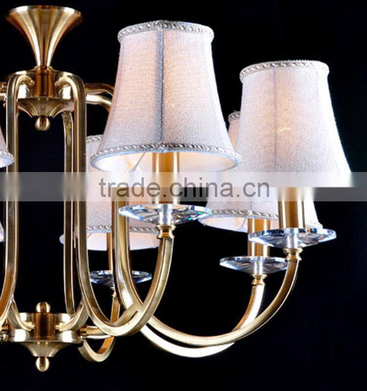 Elegant brass chandeliers for hotel or living room