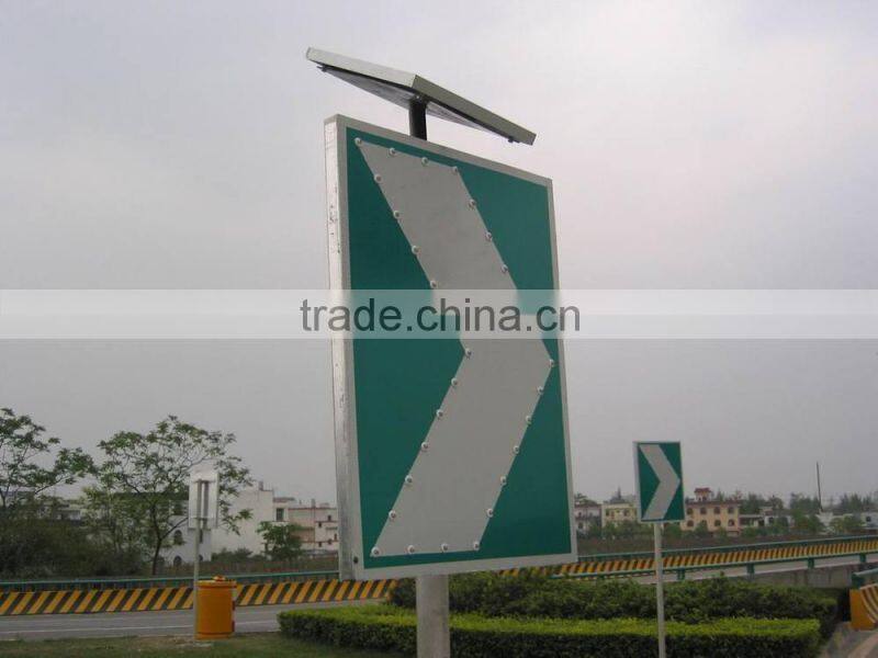 Solar LED sign board/ solar powered traffic arrow sign