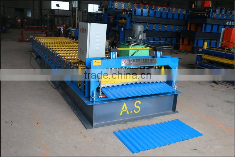 Popular used metal corrugated roofing sheets making machine