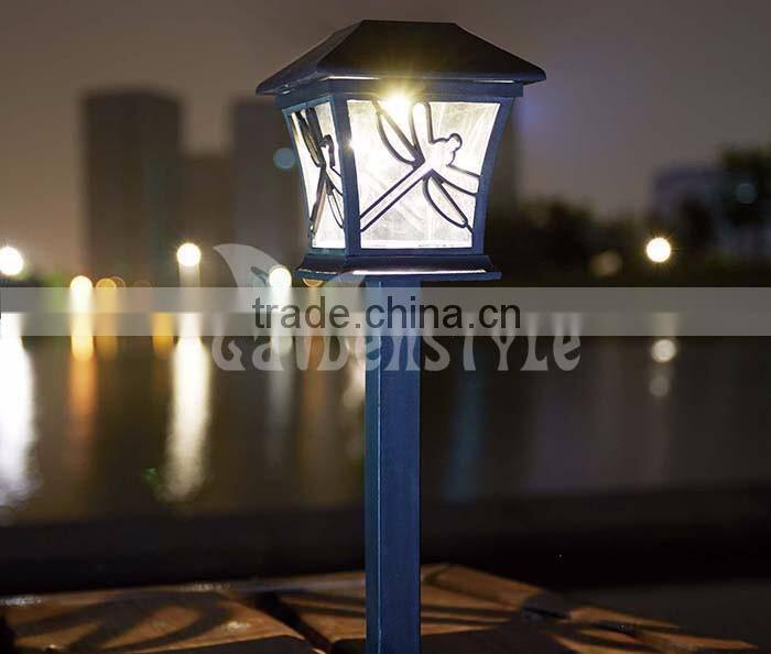 high quality & waterproof Stainless Steel outdoor solar lights, plastic animal prints LED Garden lighting
