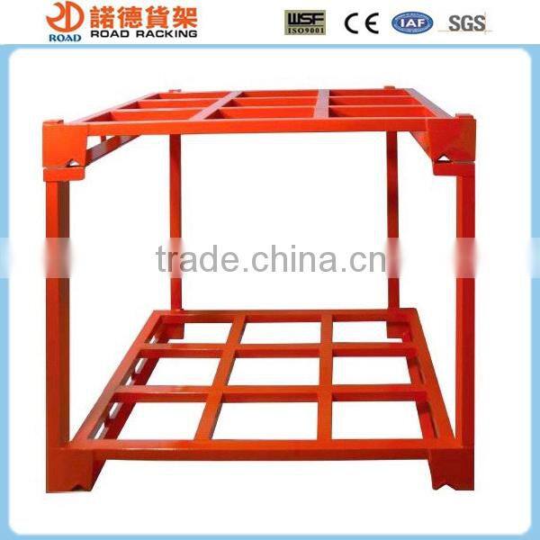 Stacking metal tire pallet