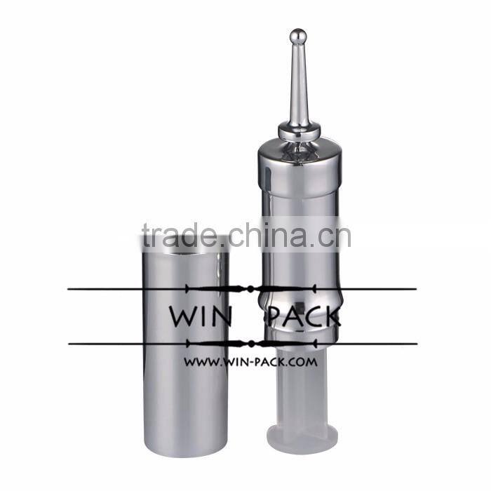 WY2125 Syringe bottle,plastic serum bottle with UV coating,2016 hot selling serum bottle