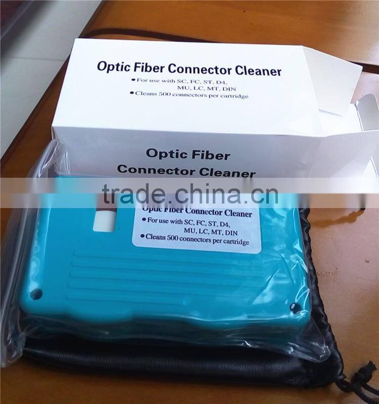 Optical fiber connector cleaner