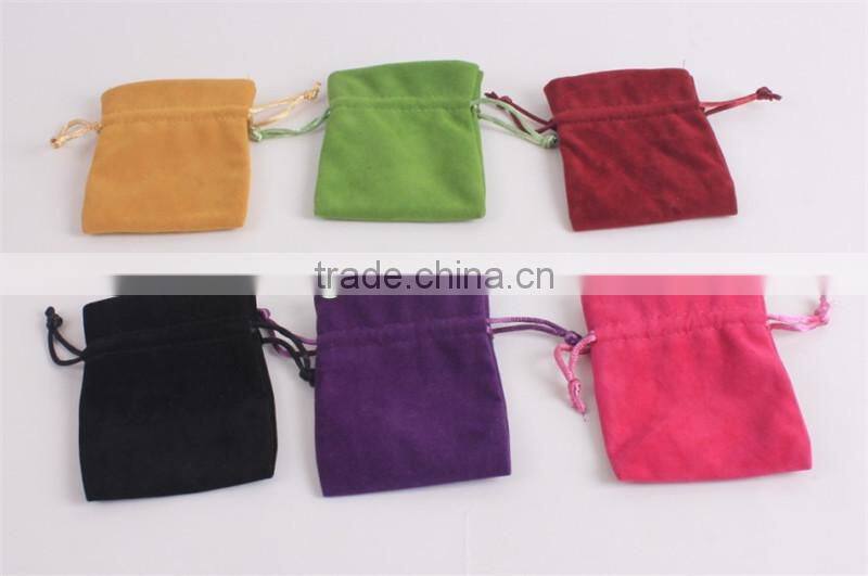 New design fashion gift packaging velvet jewelry bags