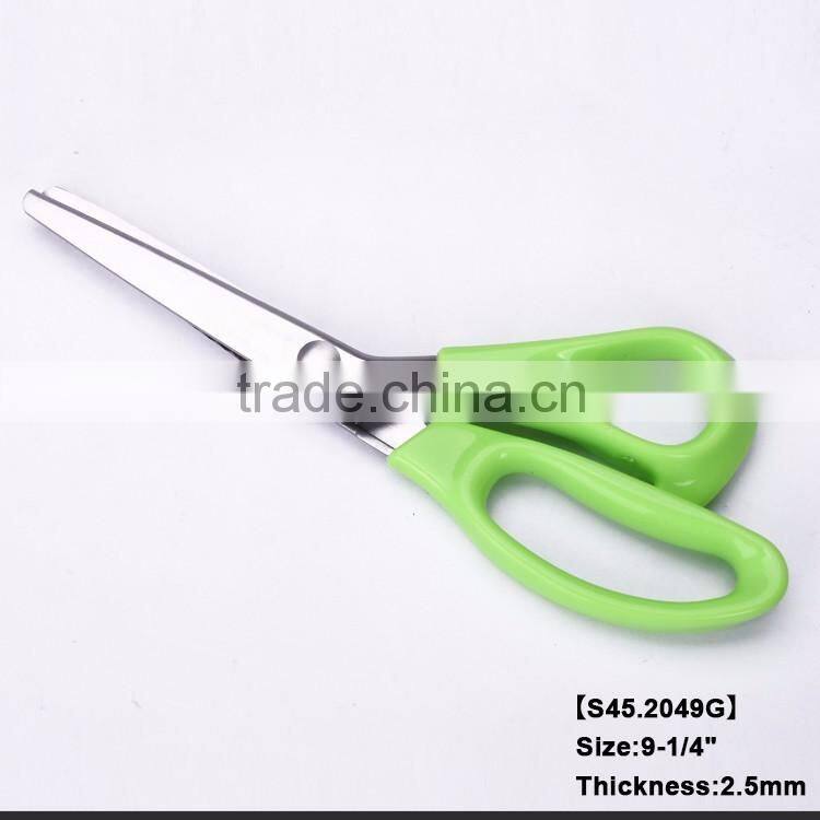 S45.2049-2016 New design high grade quality 9-1/2 pinking shears with colorful PP handle