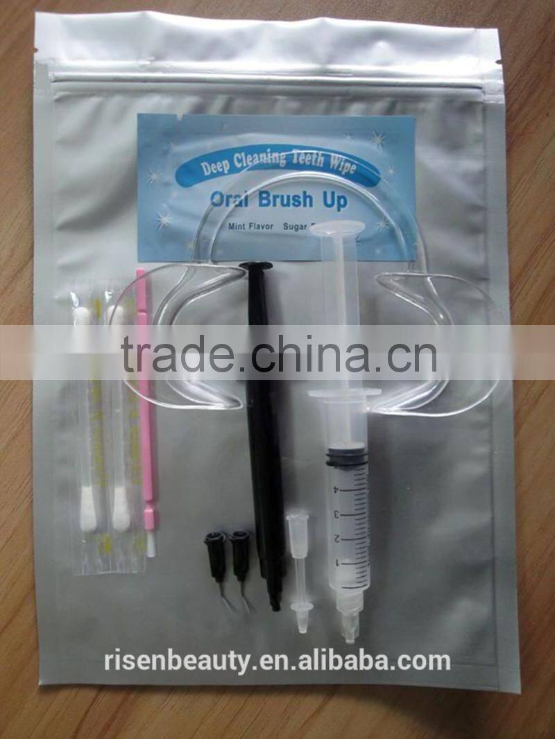 teeth whitening gel with CP HP or non-peroxide for bleaching tooth