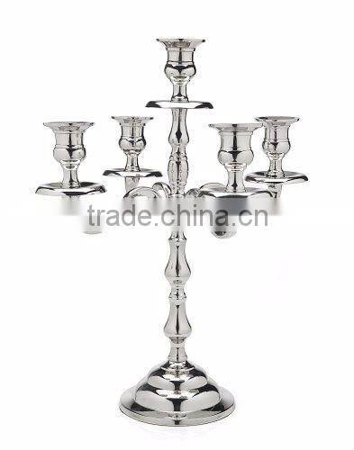 Gold Centerpieces/antique can delabra/5 Arm Gold Candleabra