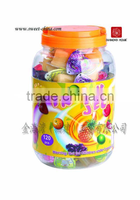 Fruit jelly with coconut 110pcs in jar