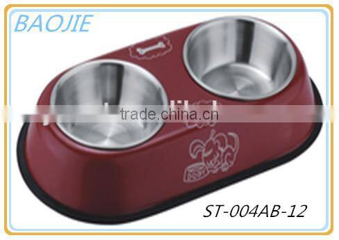 Pet Bowl Stainless Steel Puppy Cat Bowl Dog Food Water Feeding Dish Good Quality