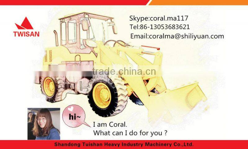Qingzhou Twisan Brand farm tractor type loader ZLY916 with cab heater, snow shovel and Eurp III