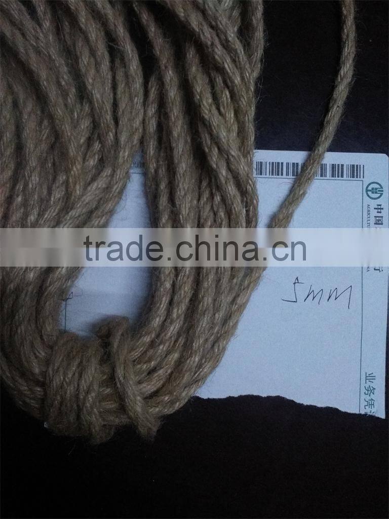 Jute,100%natural jute Material and Twist Rope Type jute packaging rope