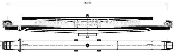 Supplier OEM 30537000 Leaf Spring